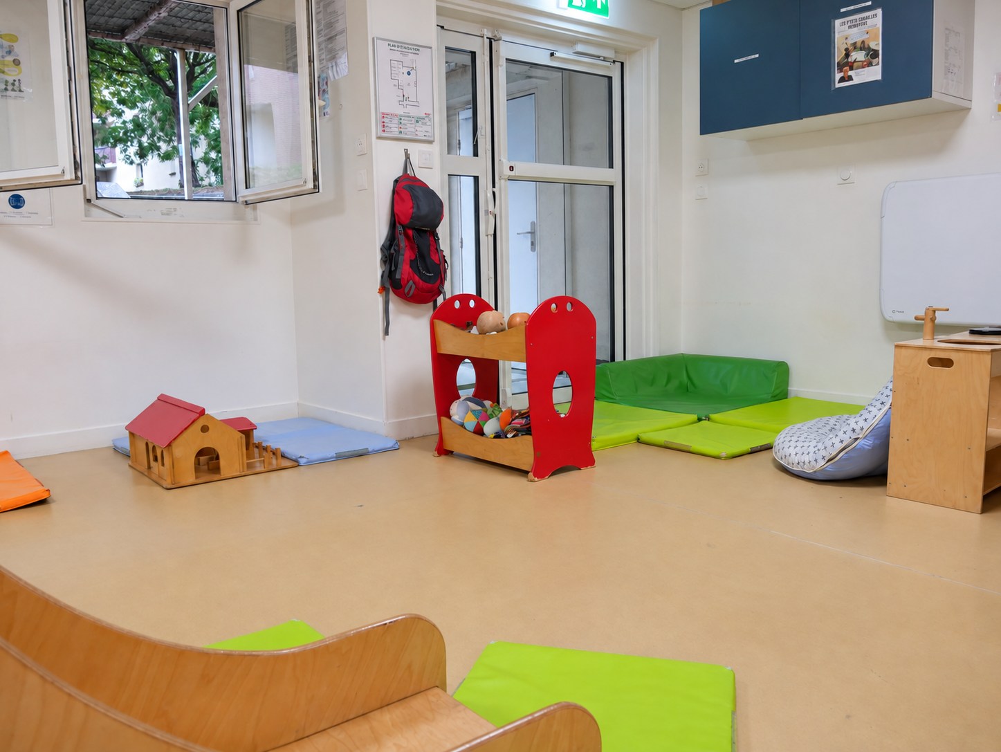 Coin calme et lecture de la crèche