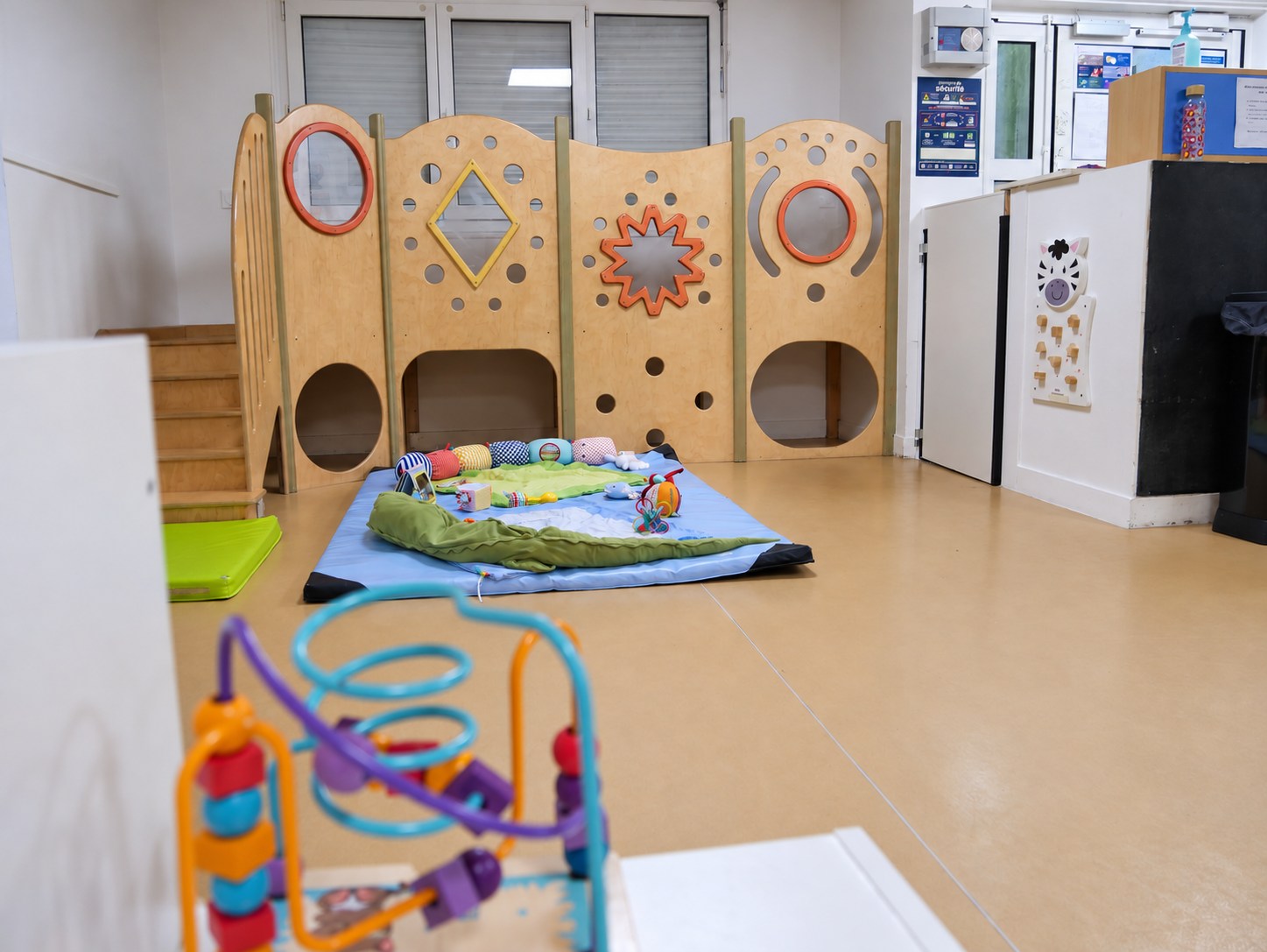 Salle d’éveil de la crèche